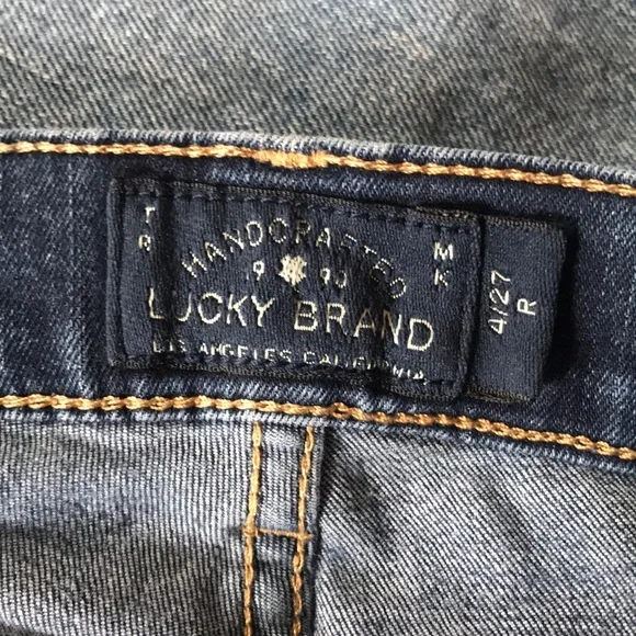 Lucky Sofia Skinny Re-Hemmed Women's Size 4/27 Dark Wash Ankle Jeans - Picture 3 of 9